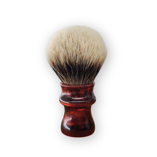 Crimson Cranberry Shaving Brush: Christmas Collection Edition